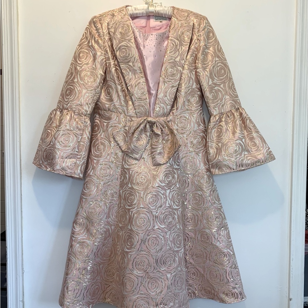 Giovanna Floral Jacquard Brocade Formal Bridgerton Dress